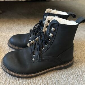 Black Birkenstock Lace Up Boot
